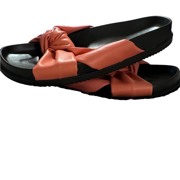 A New Day Women's Orange/Coral Slide Sandals - Picture 3 of 3